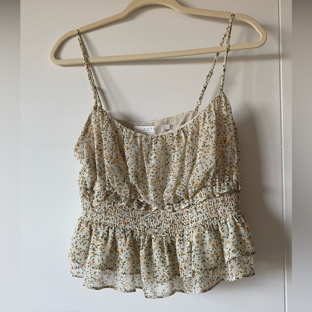 ASTR The Label Peplum Tank